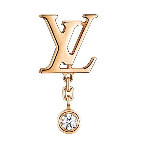 louis vuitton rose gold earrings.